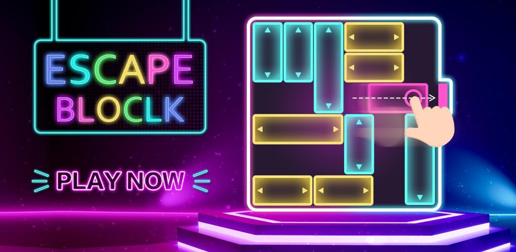 Banner of Escape เกมไขปริศนาตัวเลื่อนของ Block-Neon Night Theme 1.0.2