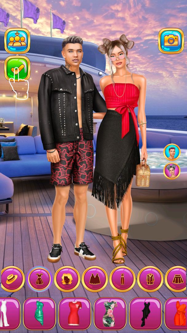 Screenshot of Rich College Couple Makeover