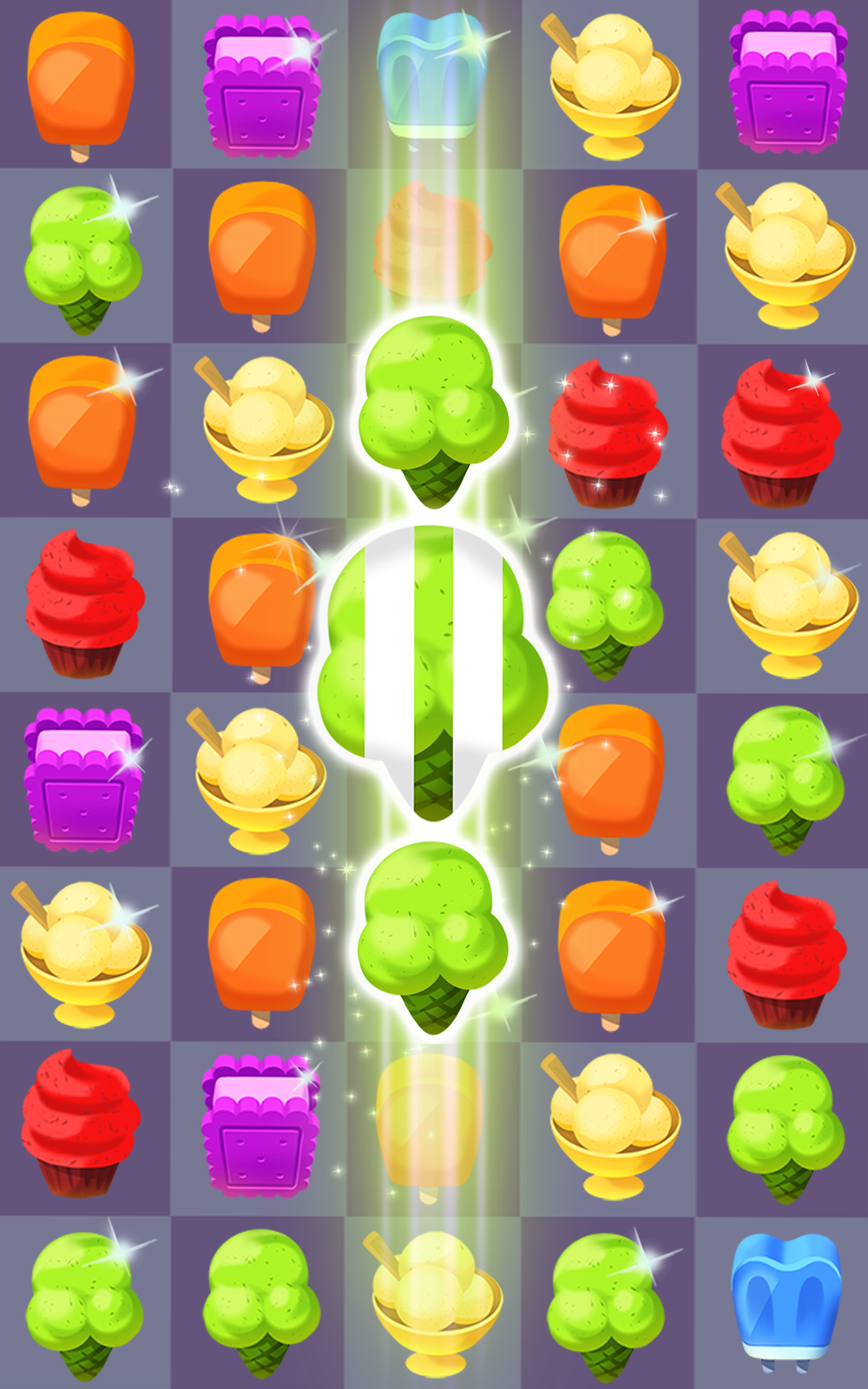 Cream Crush Match 3 Game Screenshot