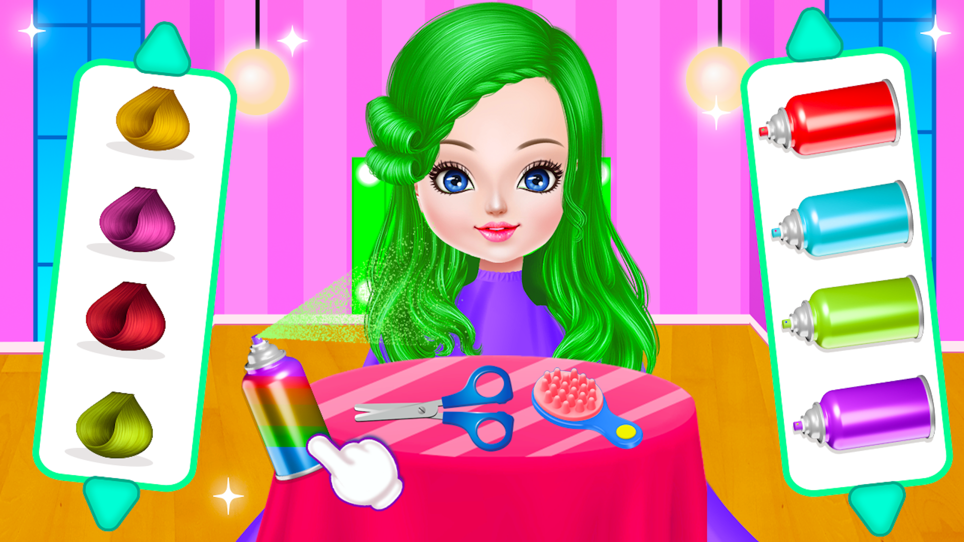 School kids Hair styles Makeup Game Screenshot