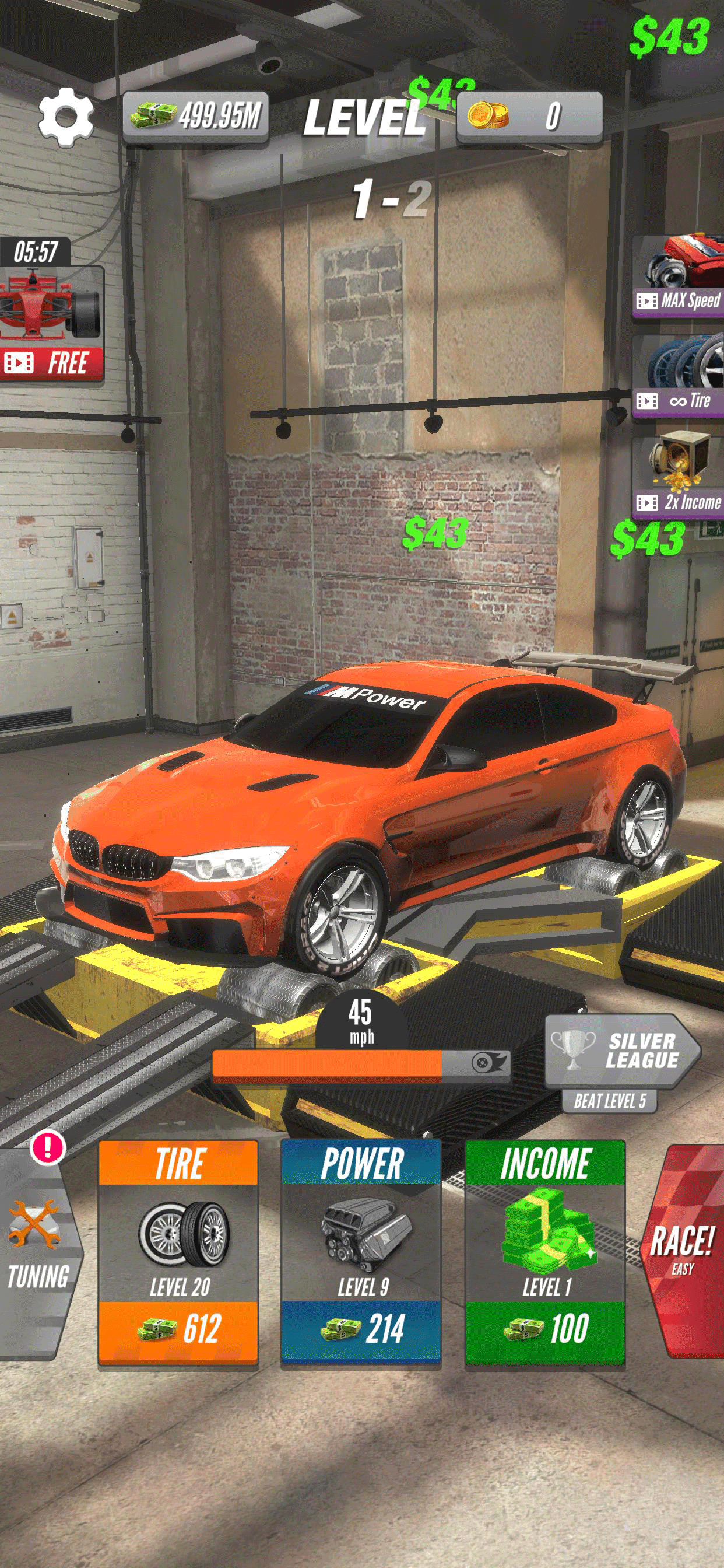 Dyno 2 Race - Car Tuning 게임 스크린 샷