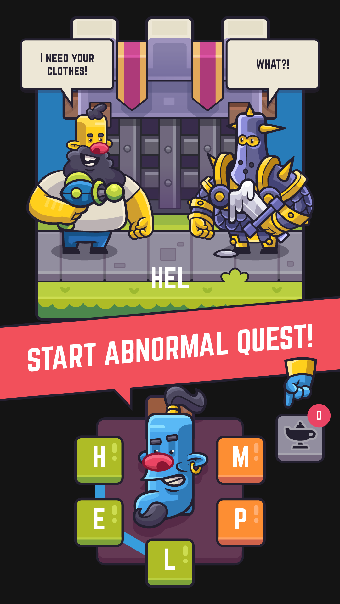 Abnormal Quest - Word Connect ภาพหน้าจอเกม