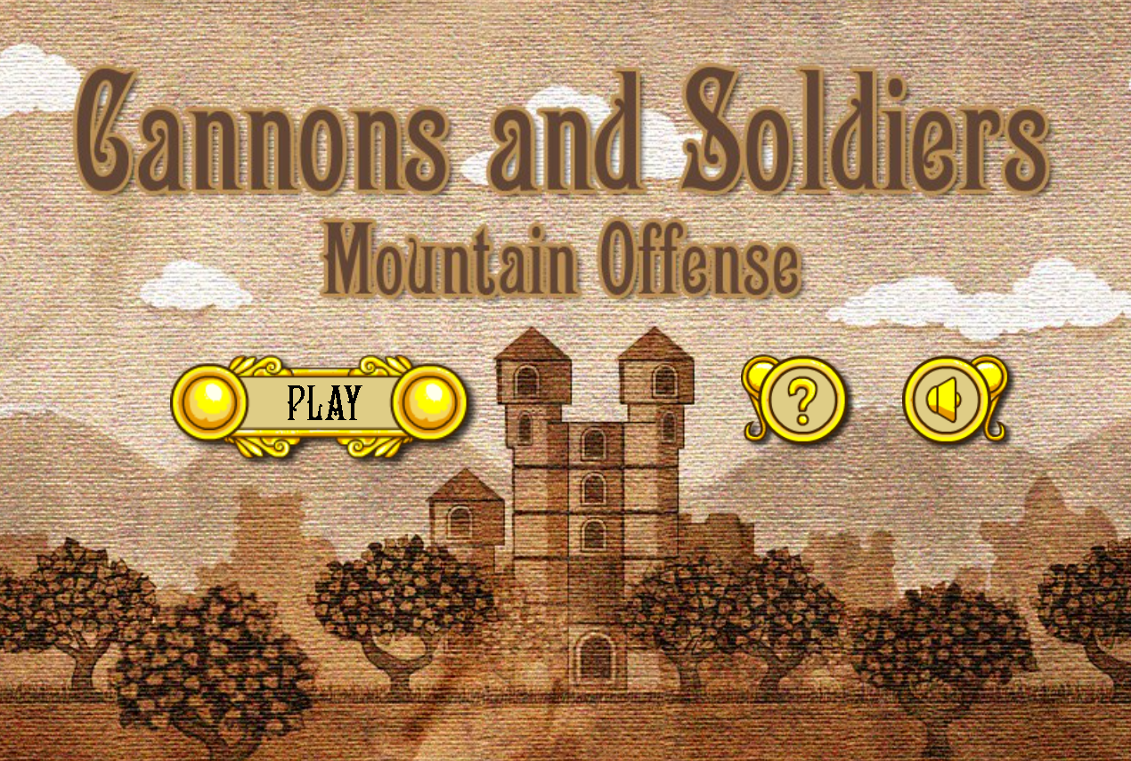 Cannons And Soldiers Game Screenshot