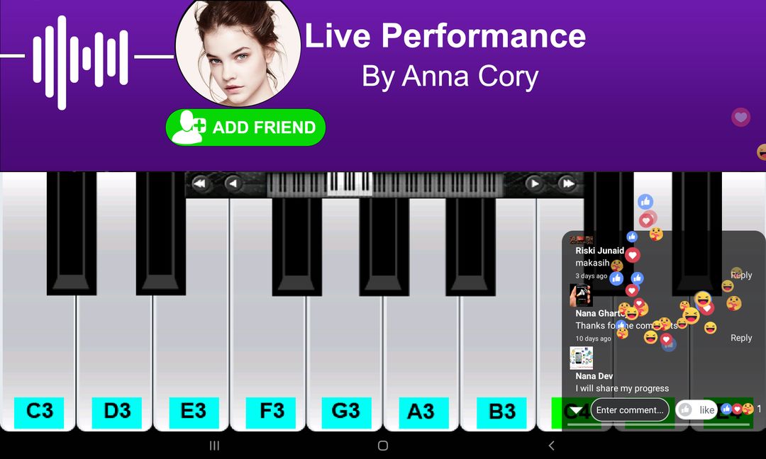 Screenshot of Real Piano Teacher