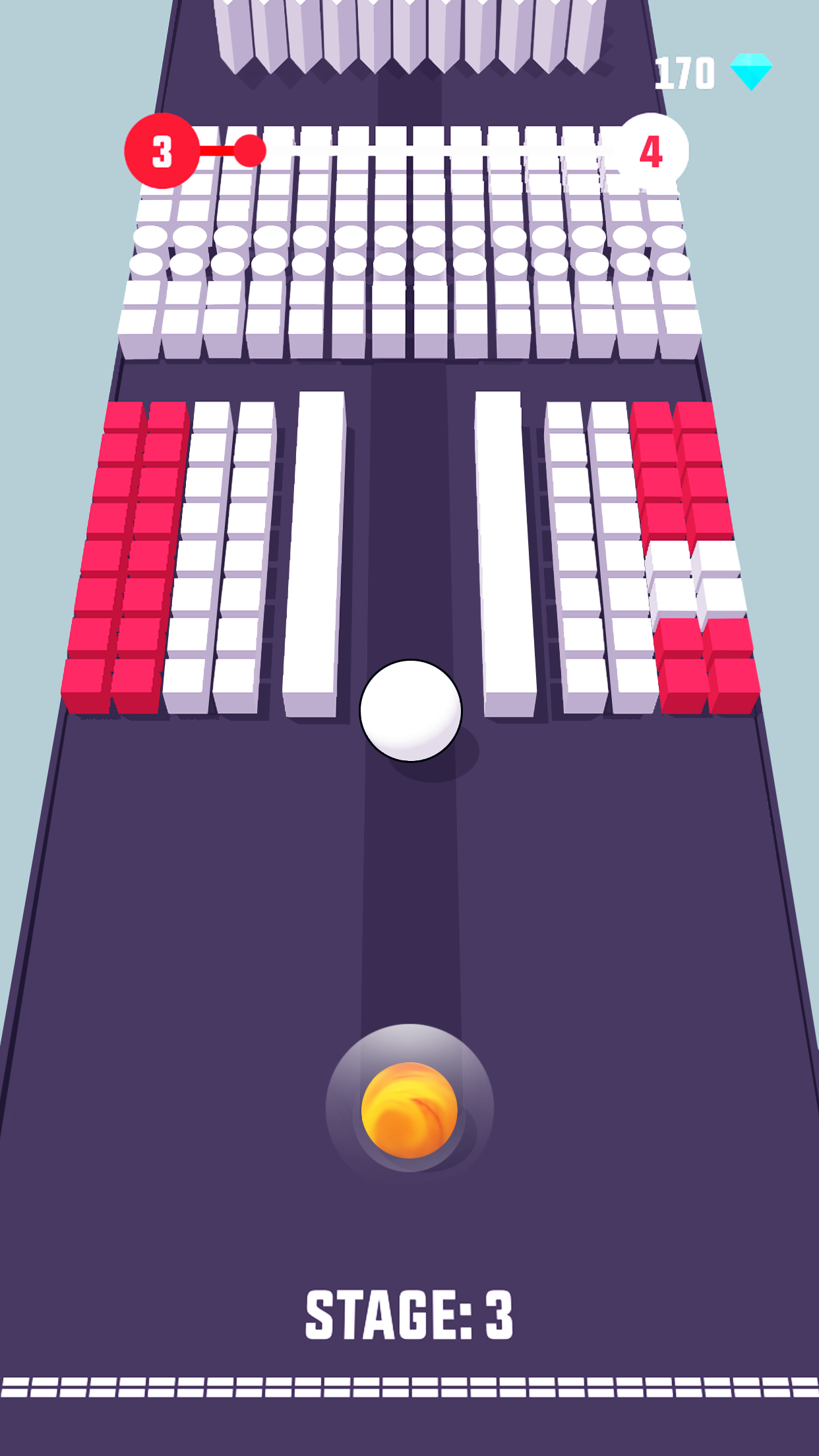 Color Push - Protect the ball 3D! Game Screenshot