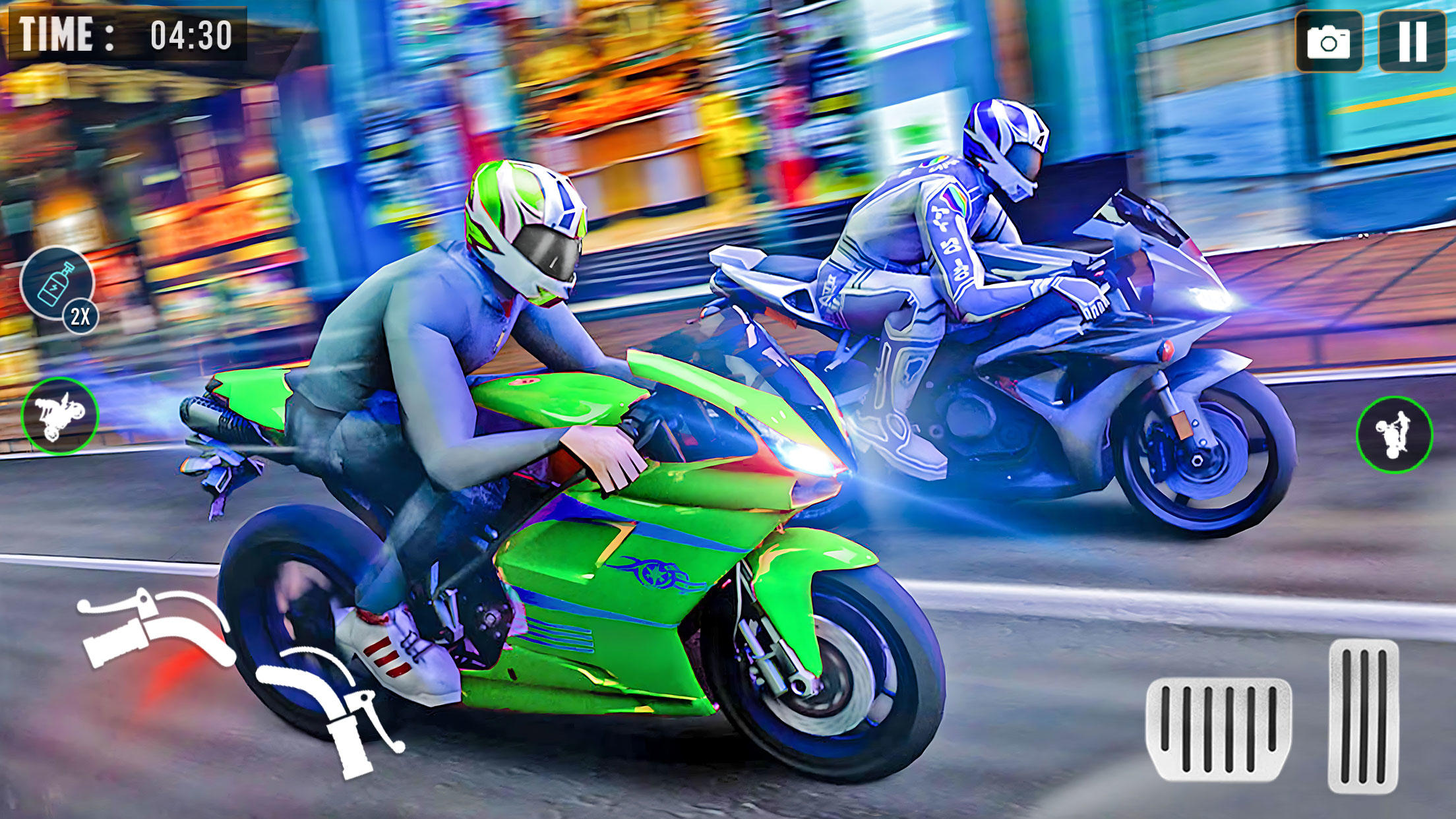 Captura de Tela do Jogo Bike Racing 3D Bike Race Games