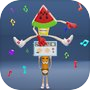 Icon of Watermelon Party Fruits Merge
