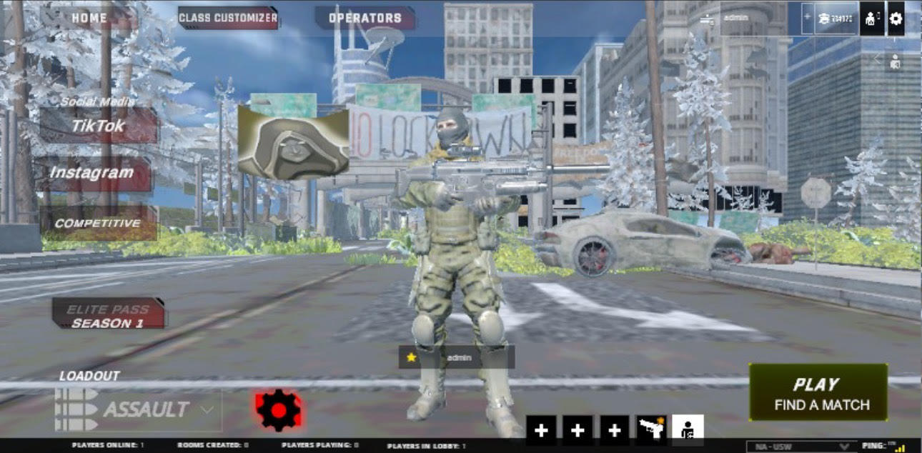 Cuplikan Layar Game Nauzzet Zone Mobile FPS