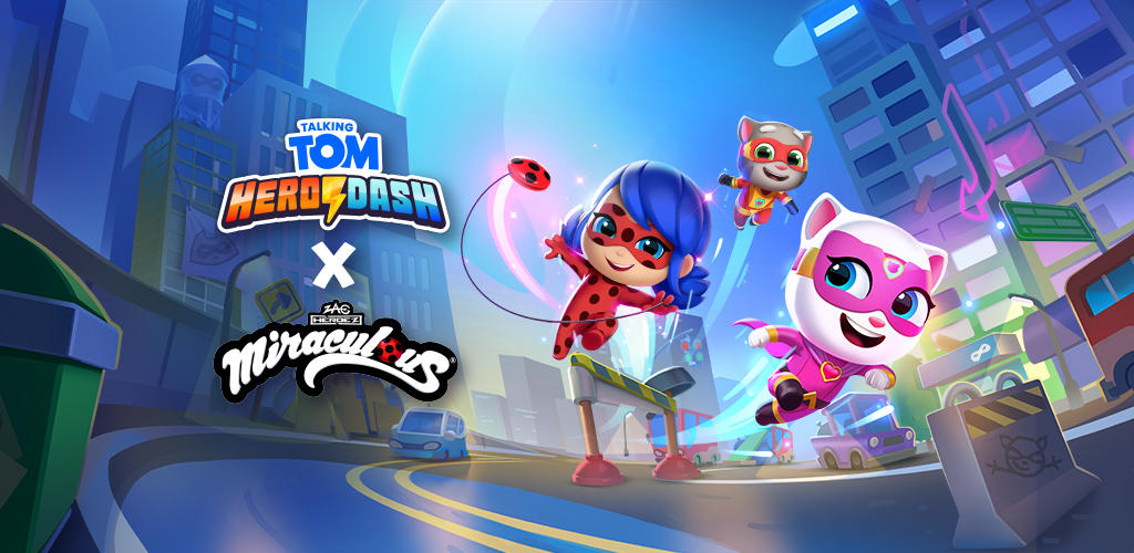 Banner of Talking Tom Hero Dash: Ladybug 
