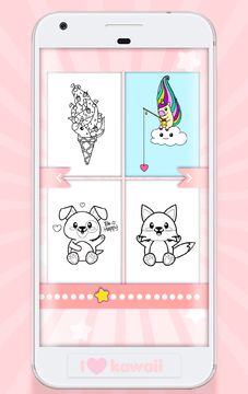 Kawaii Coloring Book Game Screenshot