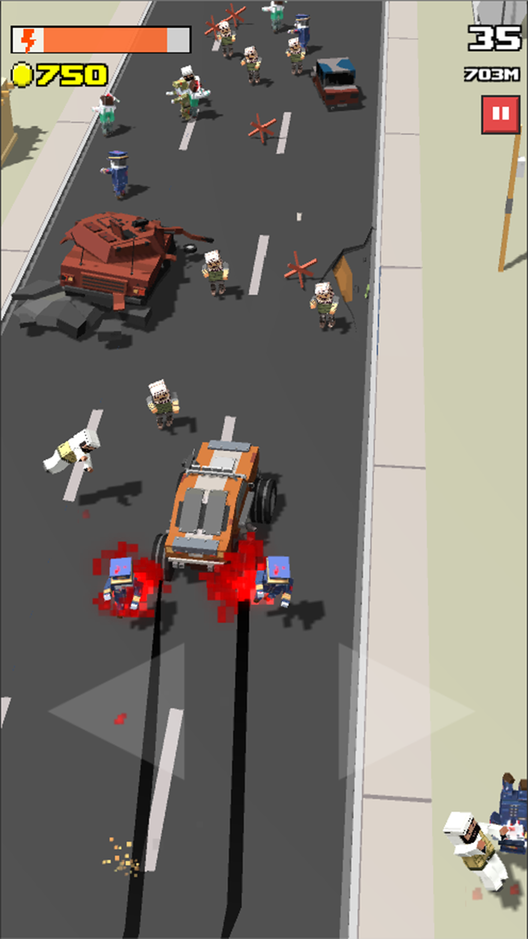 Chaos Road : Zombie Shooter Survival screenshot game