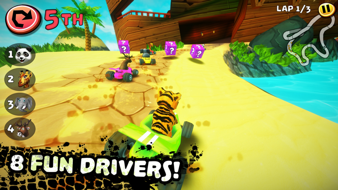 Safari Kart Game Screenshot