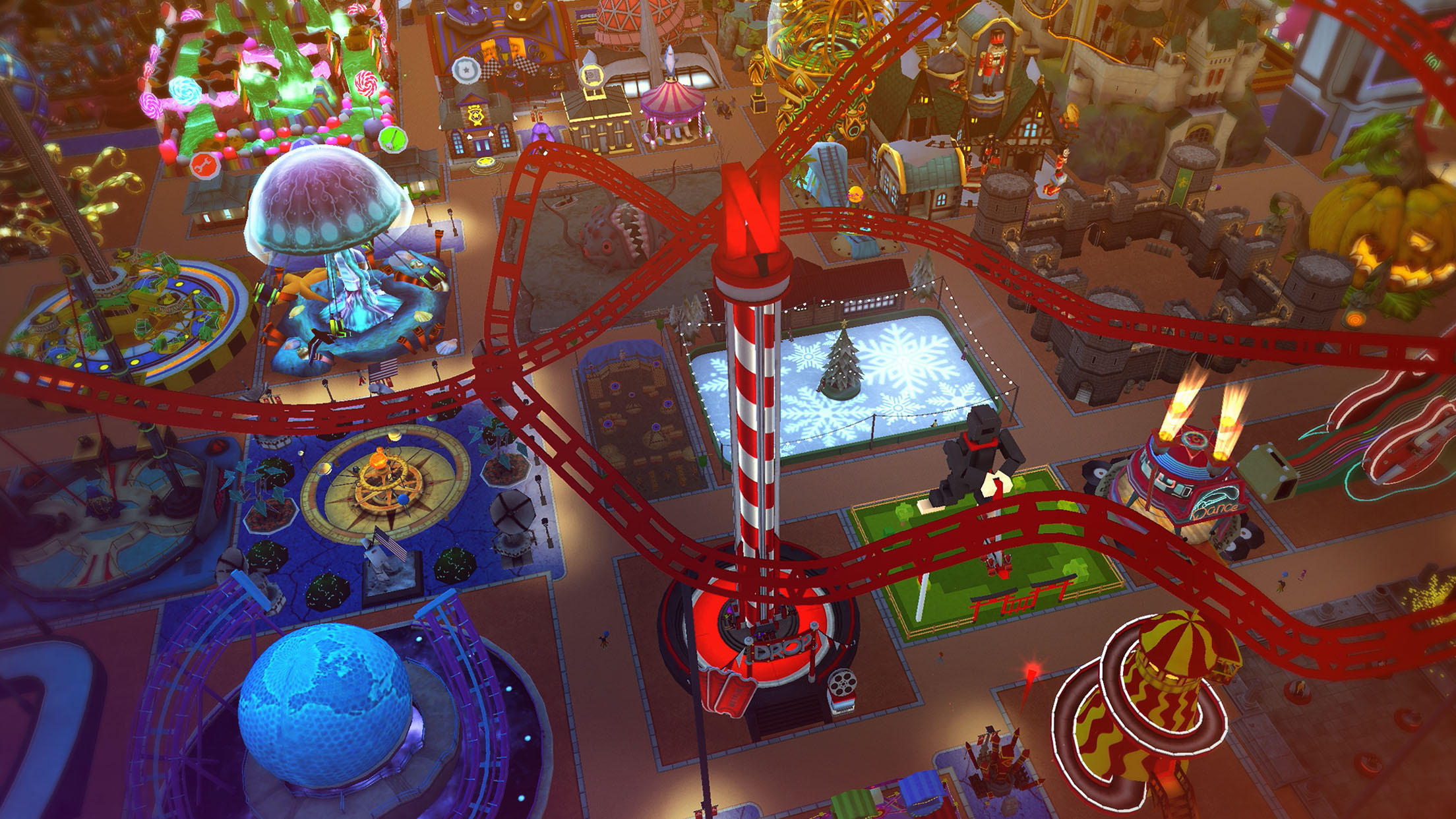 RollerCoaster Tycoon NETFLIX Game Screenshot