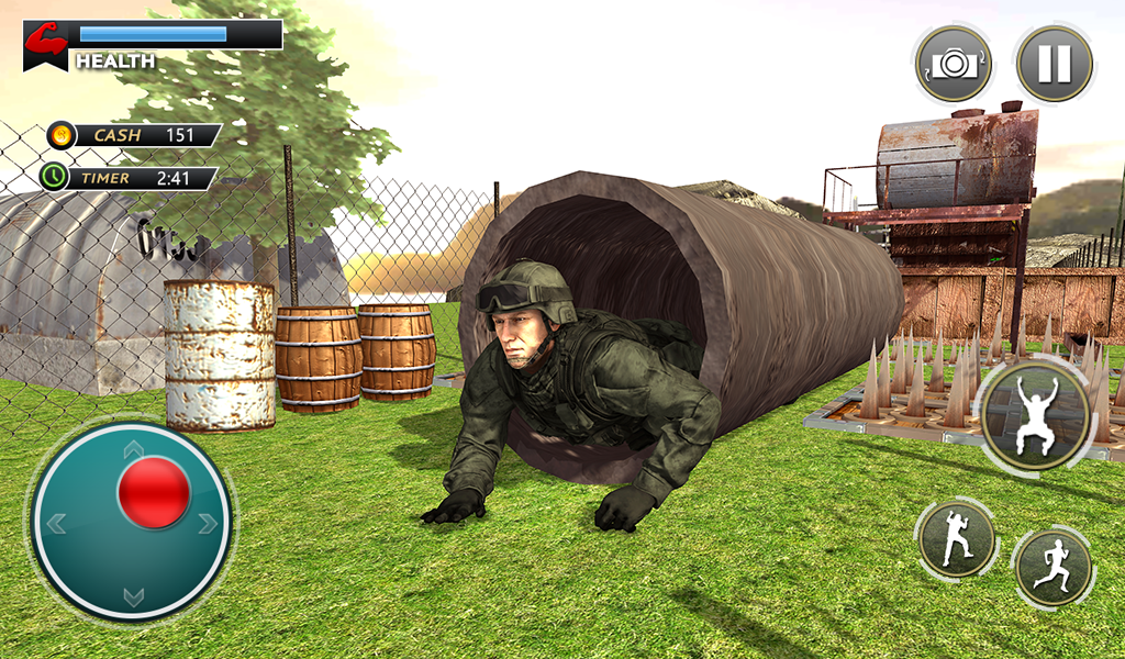 US Army Training Camp Commando Game Screenshot