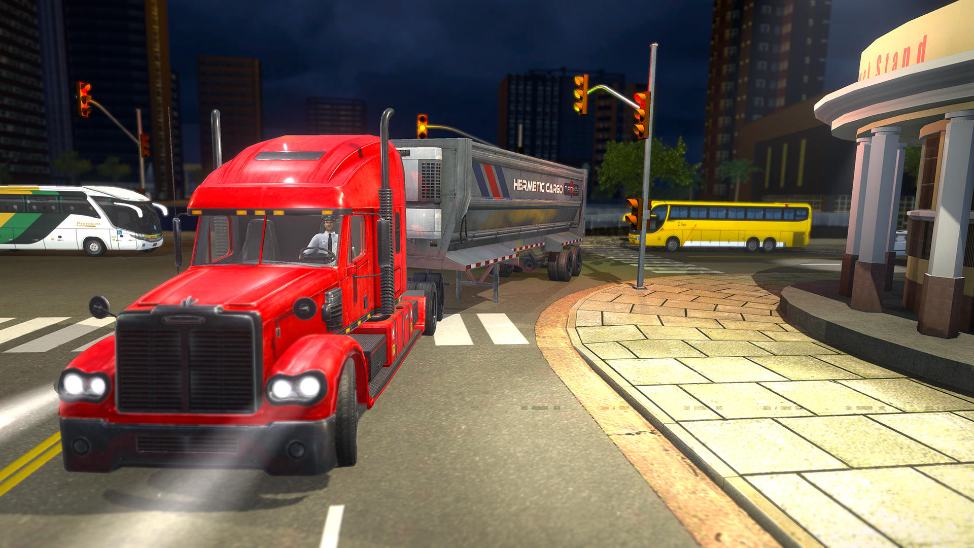 Screenshot of 3D Truck Simulator Games USA