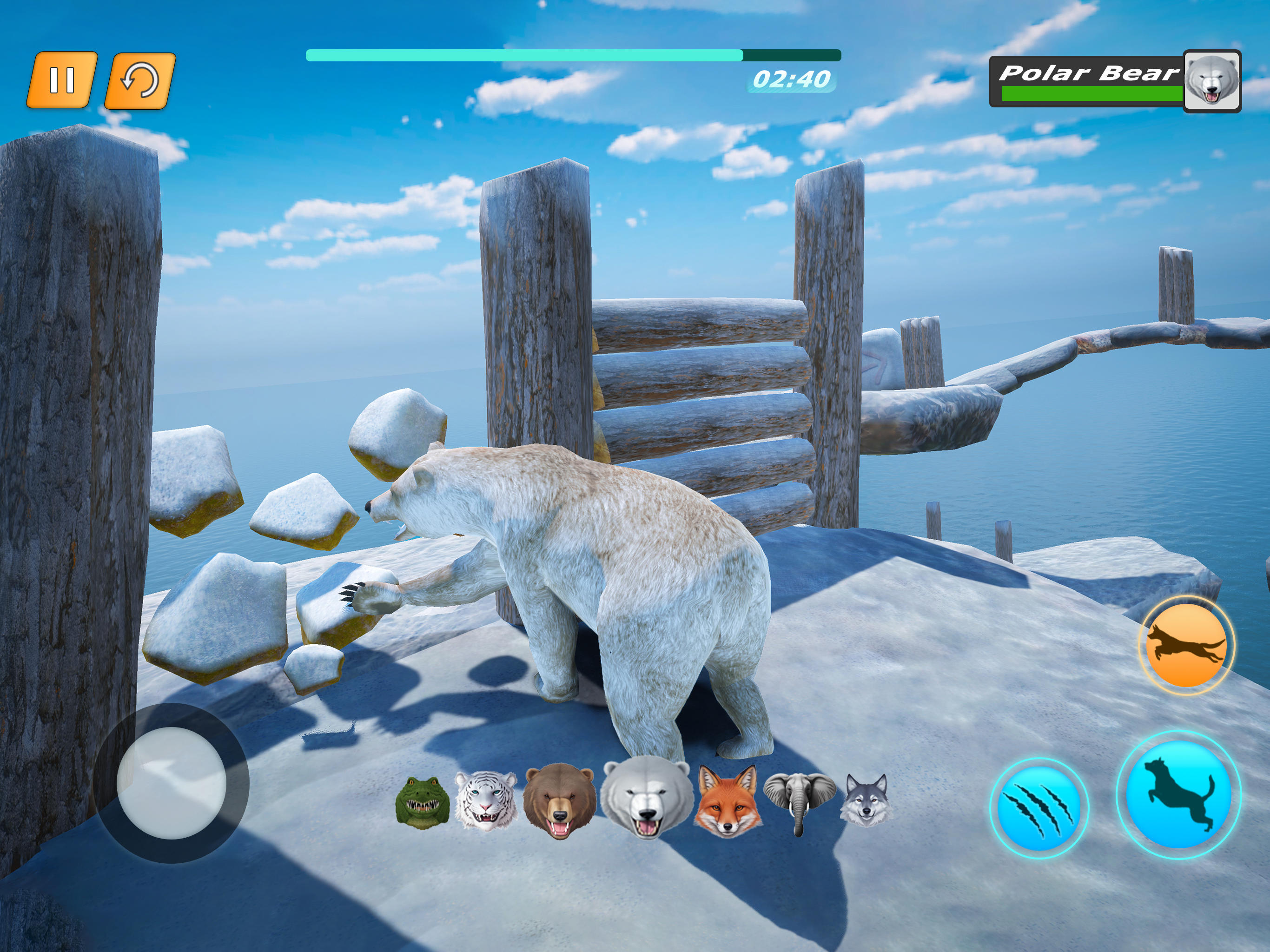 Animal Simulator: Parkour Game Game Screenshot
