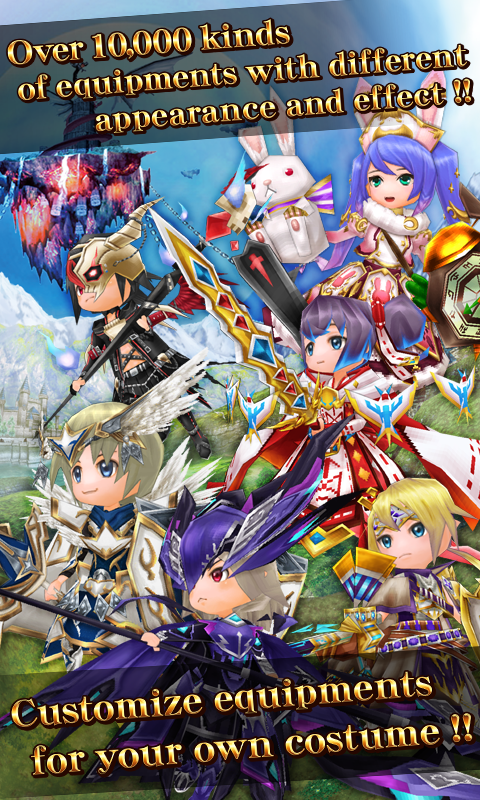 RPG Elemental Knights R (MMO) Game Screenshot