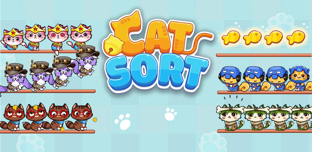 Color Cat Sort jogo de gato fofo versão móvel andróide iOS-TapTap