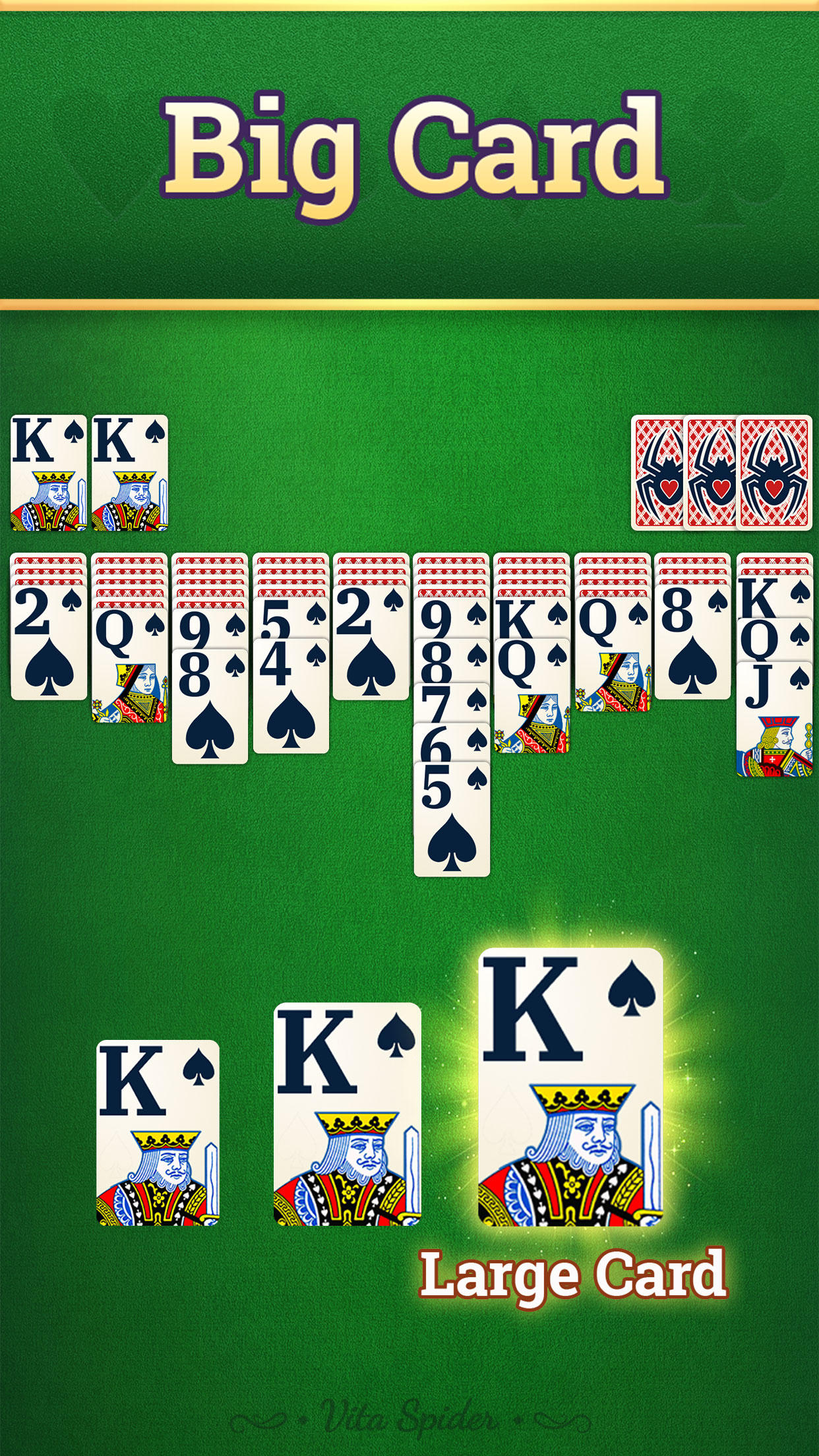Screenshot of Vita Spider - Big Card Game