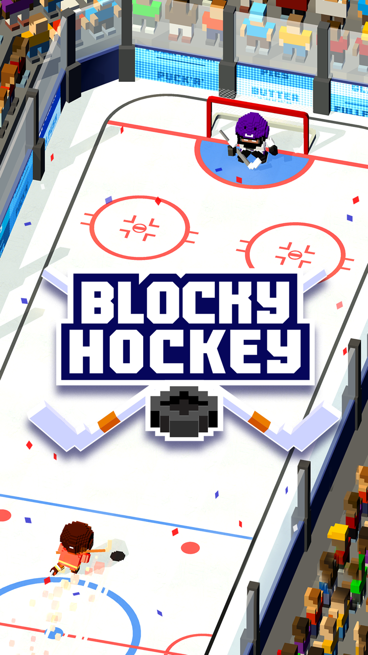 Blocky Hockey Game Screenshot