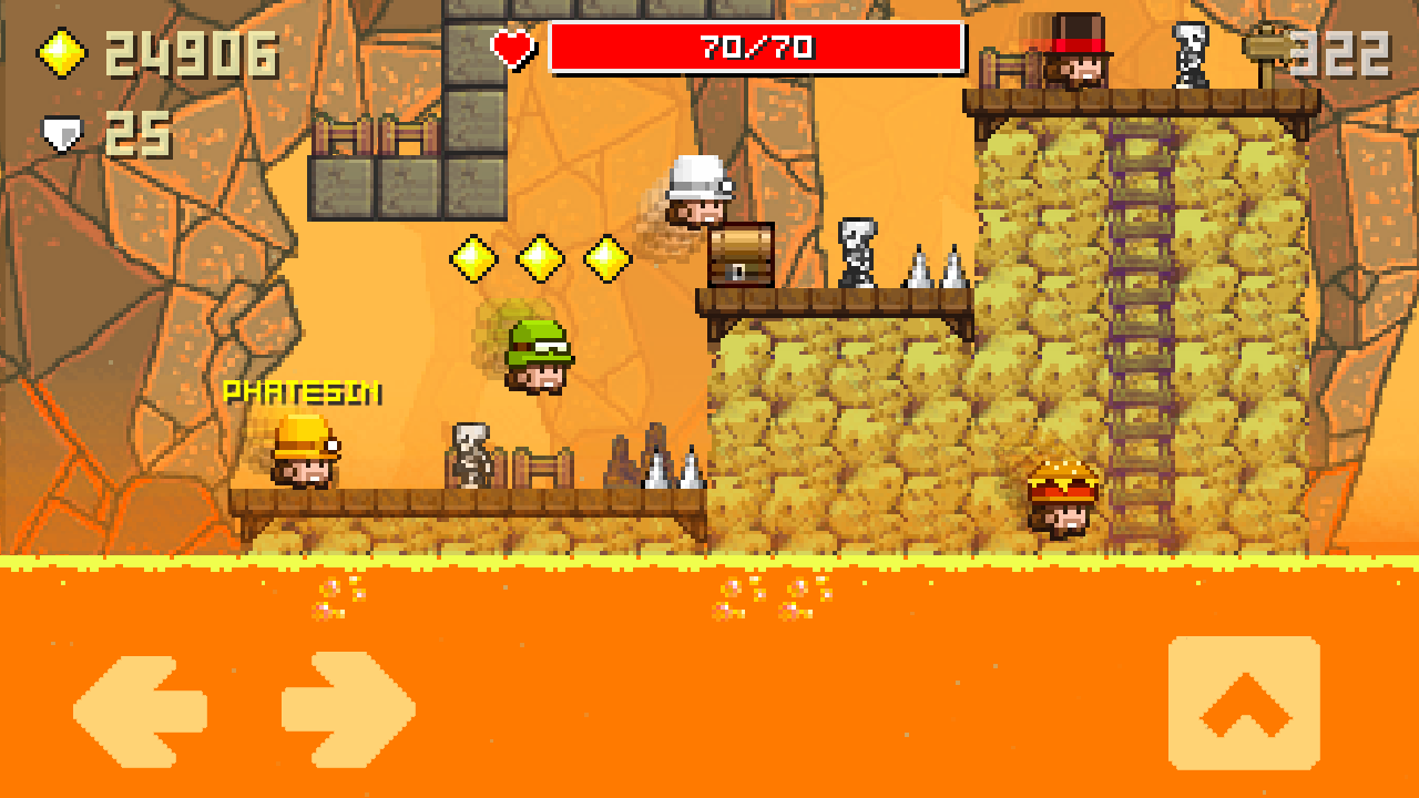 Screenshot of Caves - competitive platformer