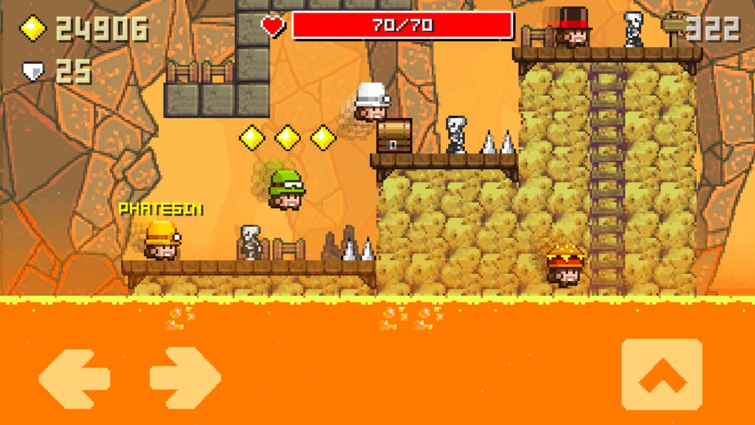 Caves - competitive platformer screenshot game
