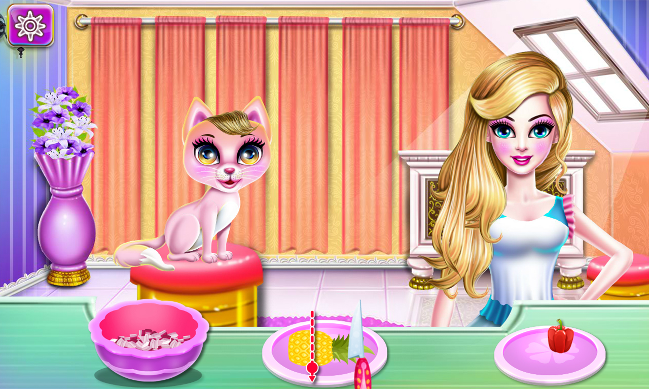 Princess Kim and Her Cute Kitty Cat Game Screenshot