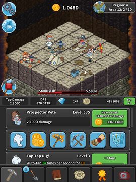 Tap Tap Dig - Idle Clicker Game 遊戲截圖