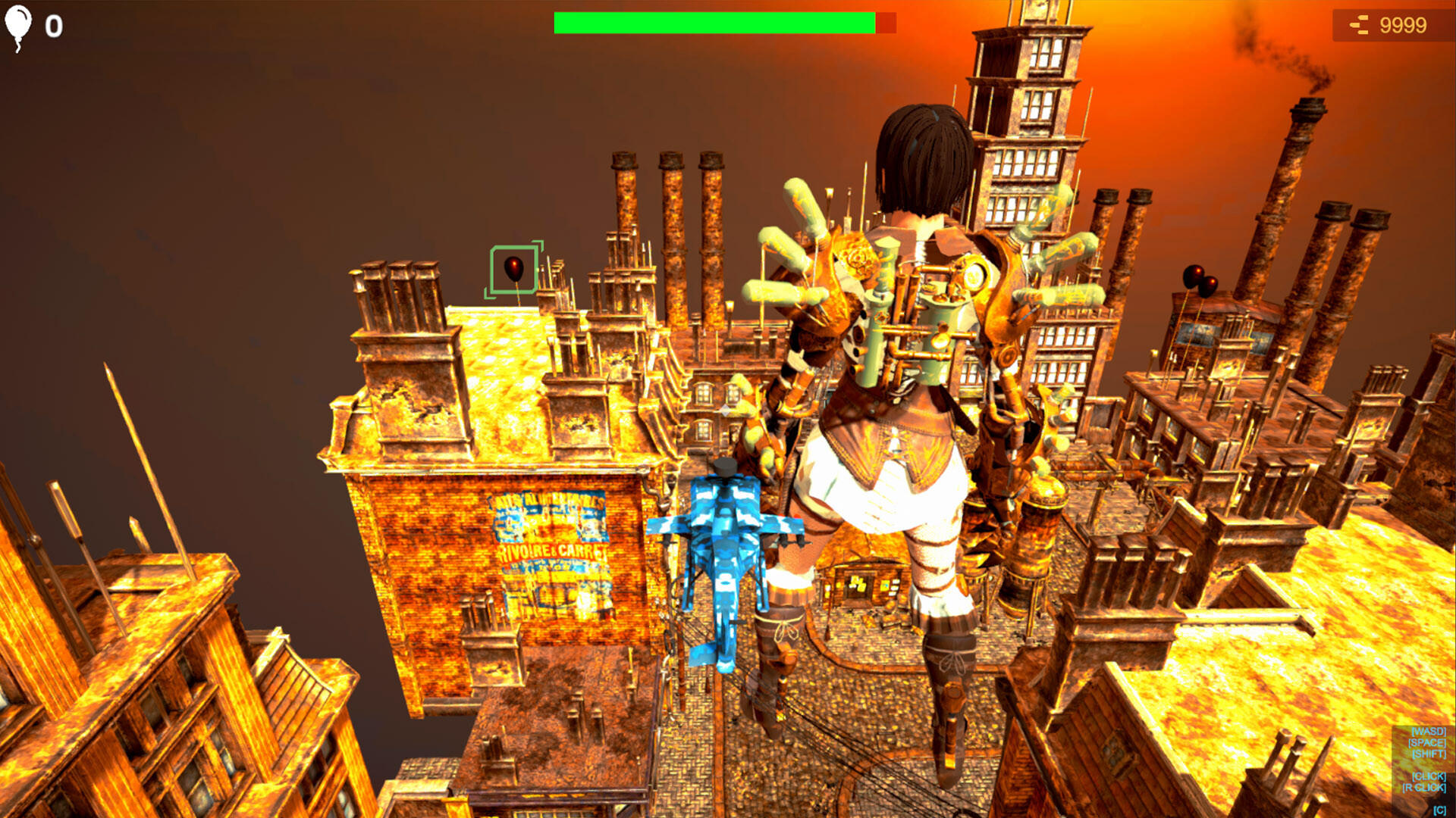 Screenshot of Save Giant Girl from monsters 4