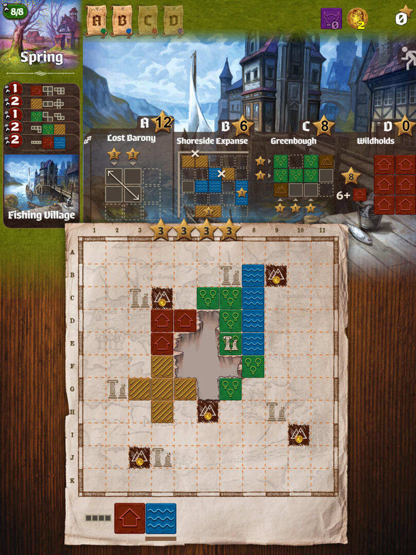 Cartographers Game Screenshot