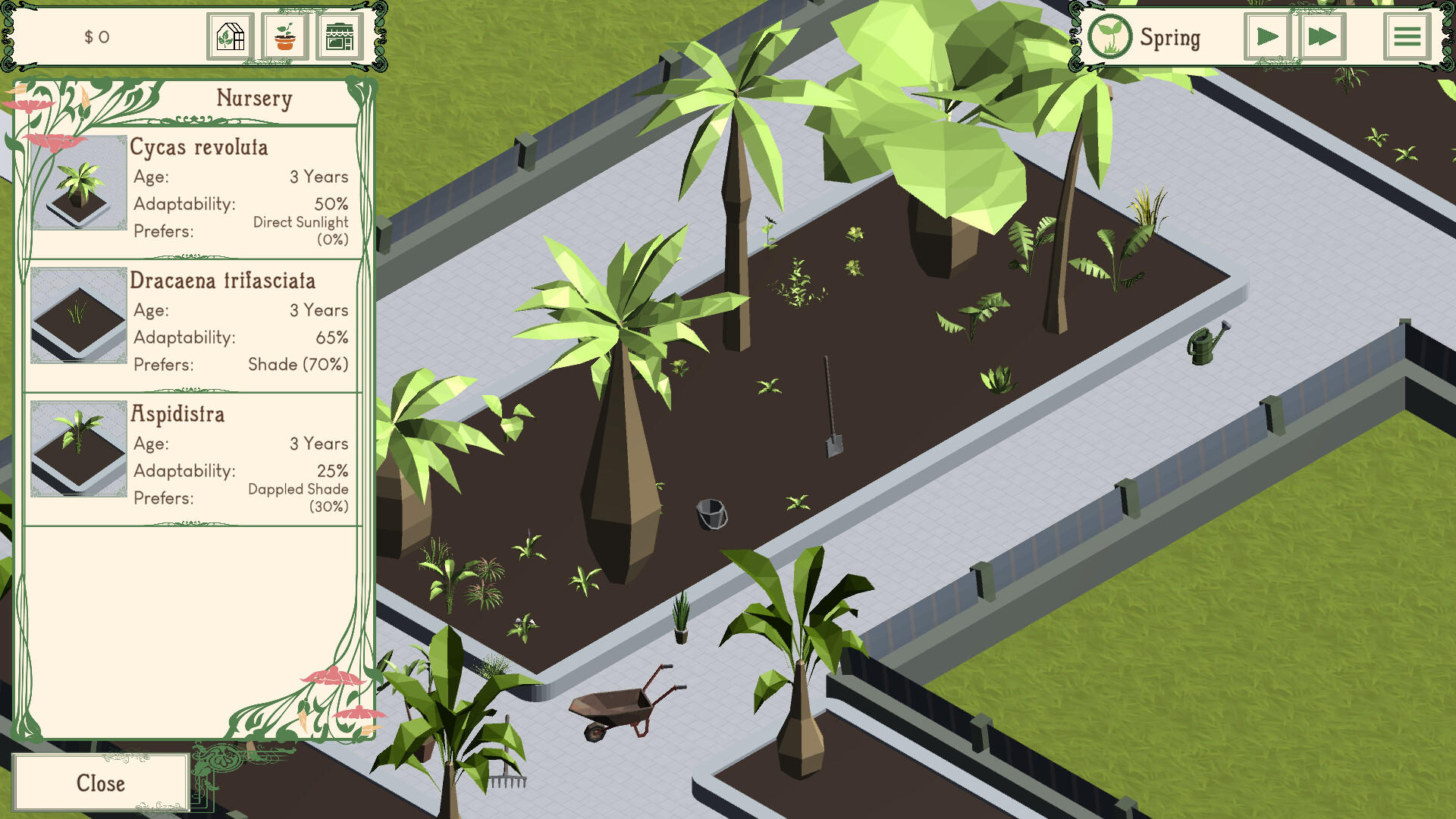 Palm Paradise Garden 게임 스크린 샷
