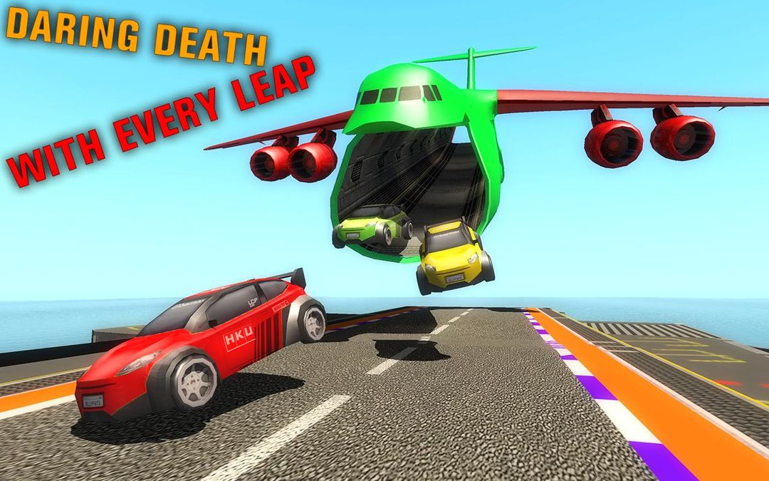 Cars Stunts Battle Into Cargo Plane ภาพหน้าจอเกม