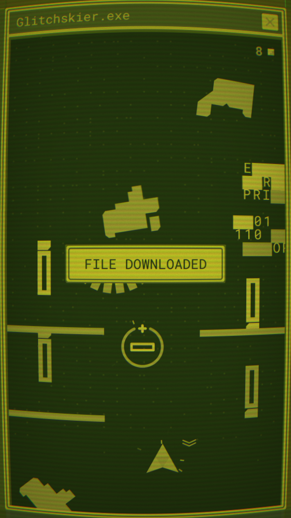 Glitchskier Game Screenshot