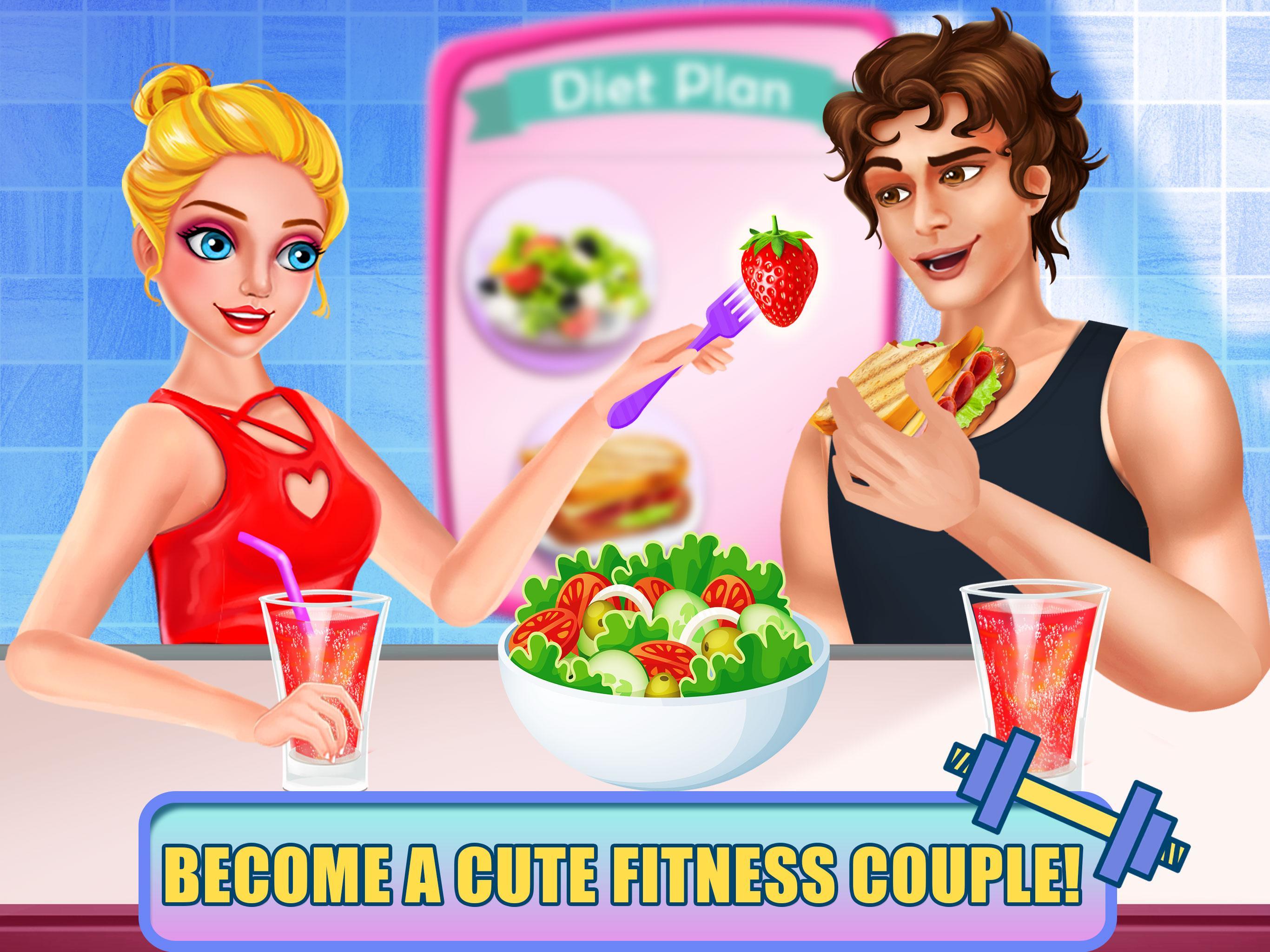 Fat to Slim: Fitness Girl Gym Game Screenshot