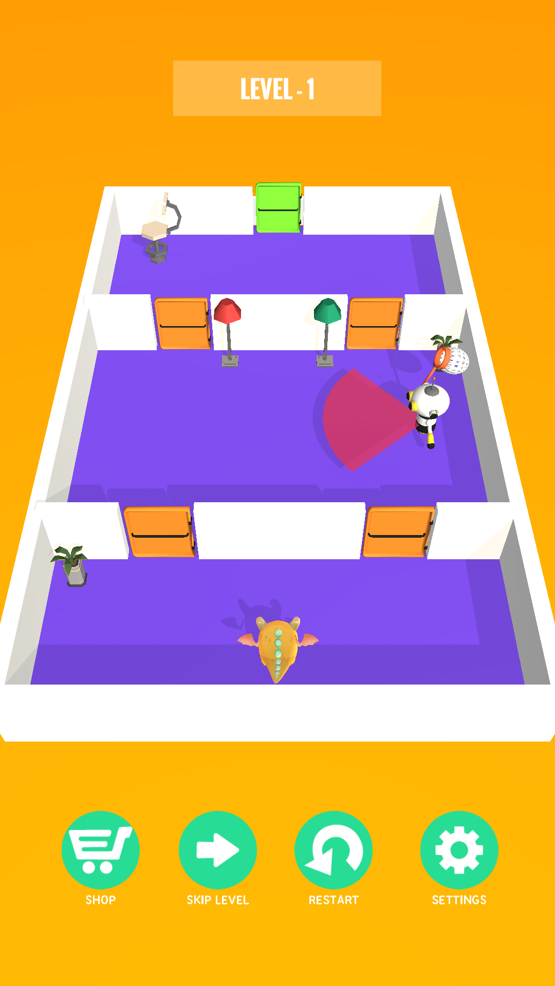 Dragon Escape Puzzle Game Game Screenshot