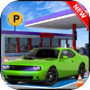 Sports Car Gas Station Parking
