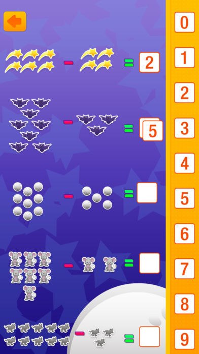 Screenshot of Preschool Puzzle Math - Basic School Math Adventure Learning Game (Numbers Counting Addition Subtraction) for kids