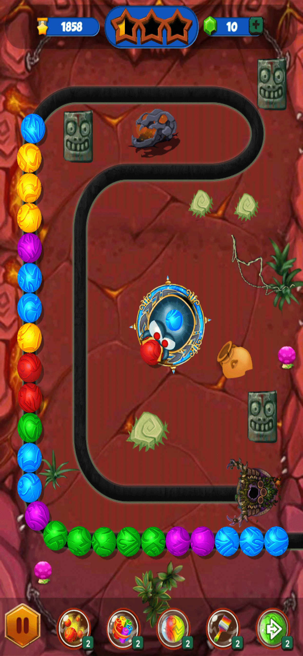 Classic Zumba Match Ball Blast Game Screenshot
