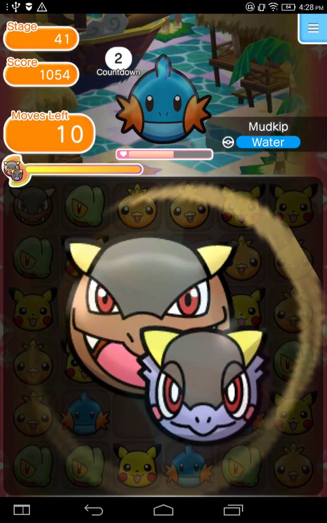 Pokémon Shuffle Mobile ภาพหน้าจอเกม