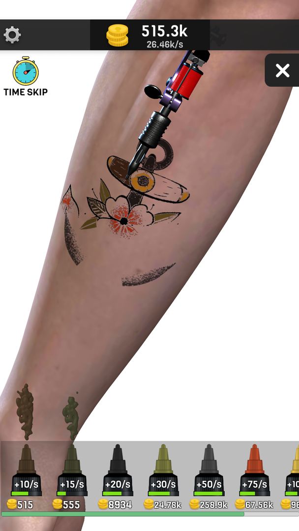Screenshot of Idle Tattoo Artist