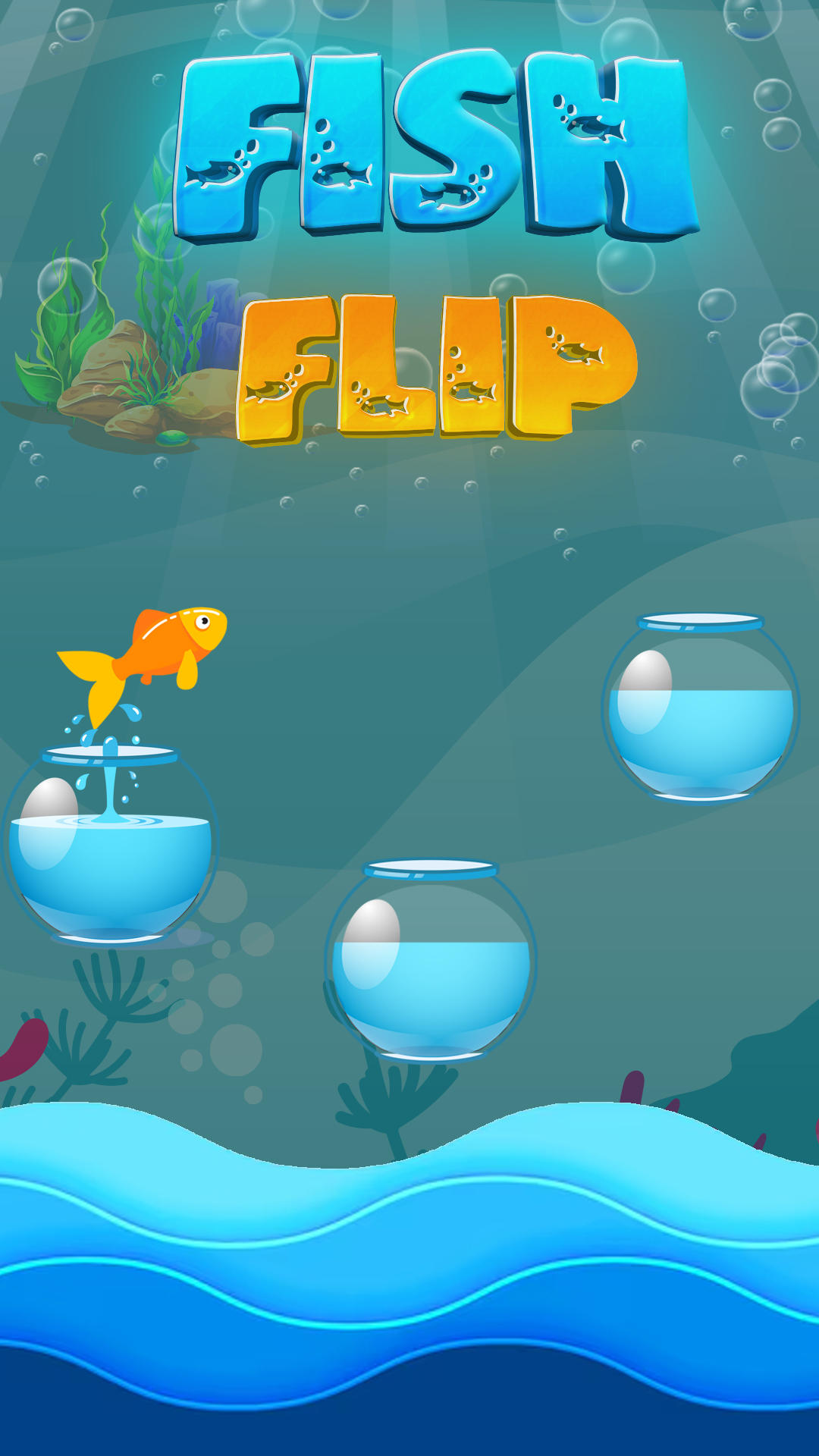 Flip The Fish : Offline Game Game Screenshot