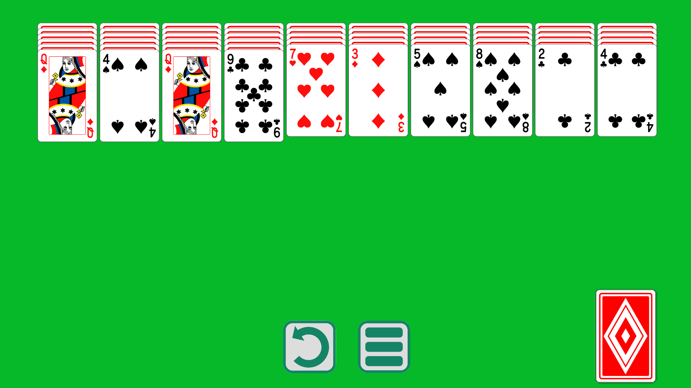 Spider Solitaire Classic Game Game Screenshot