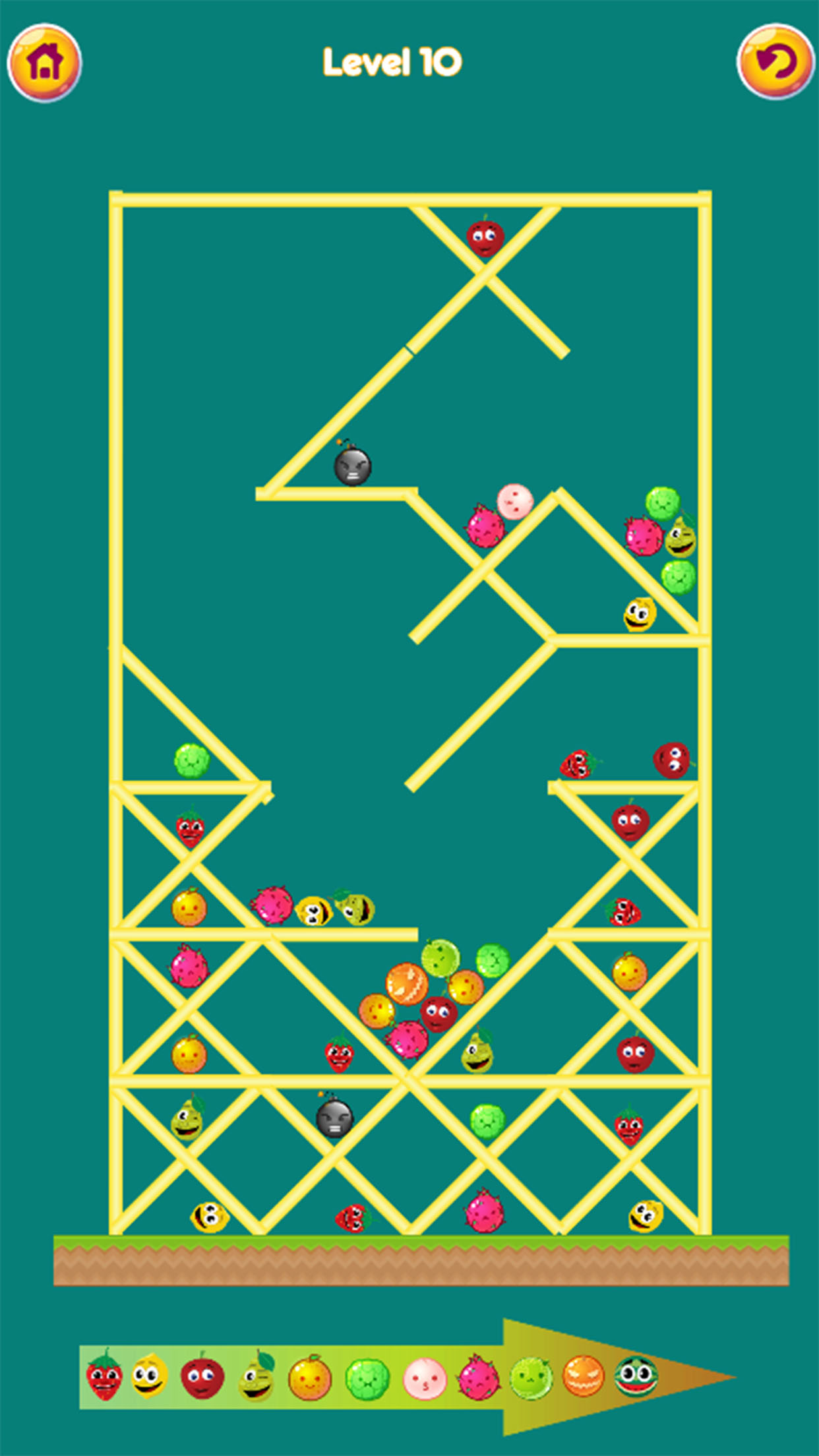 Watermelon Puzzle Merge Fruits Game Screenshot