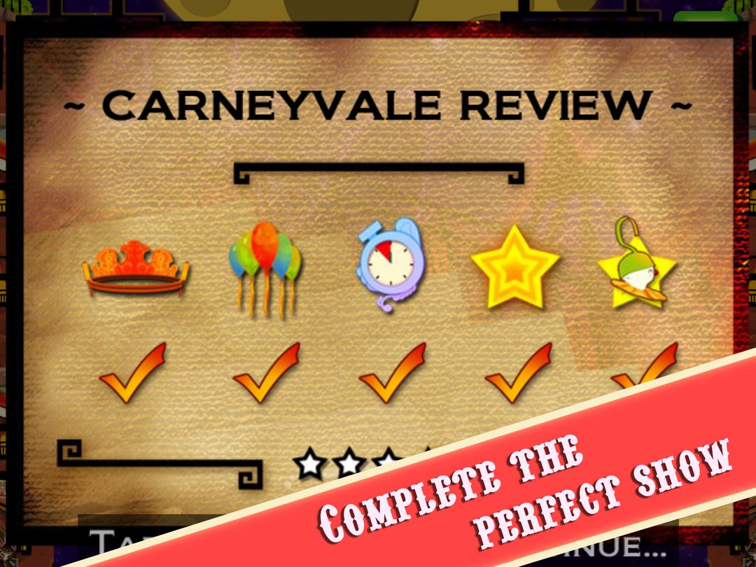 Screenshot of CarneyVale: Showtime