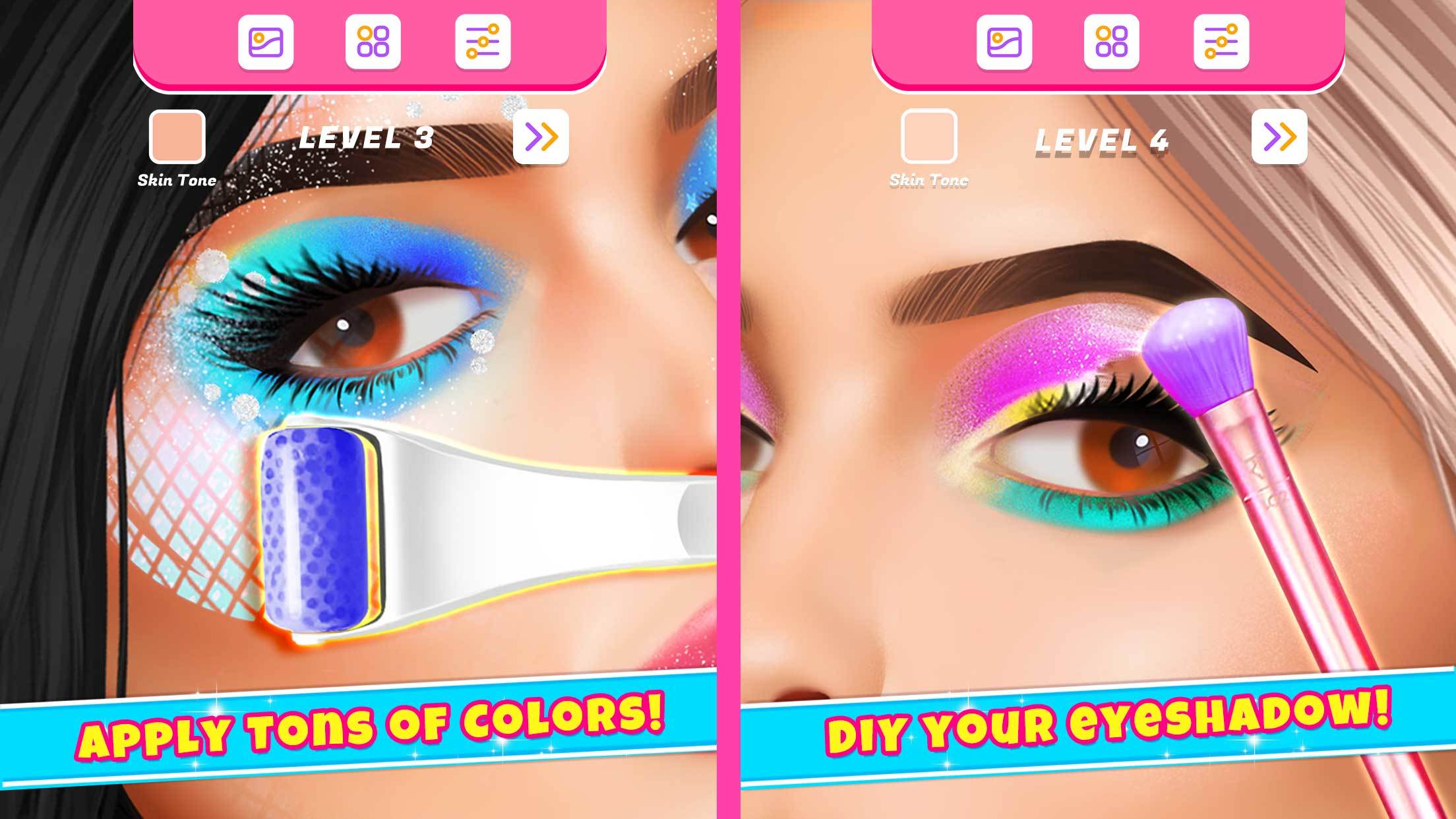 Eye Makeup Artist Makeup Games ゲームのスクリーンショット