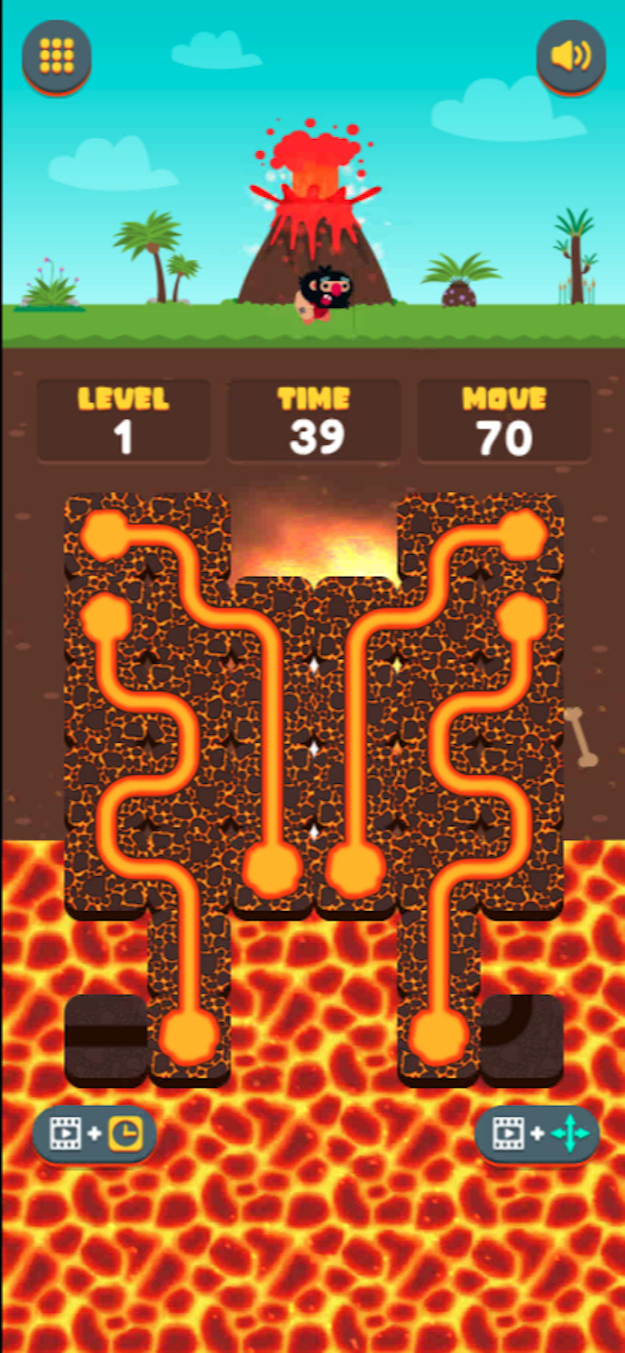 Lava Connect Pipe-Puzzle Block Game Screenshot