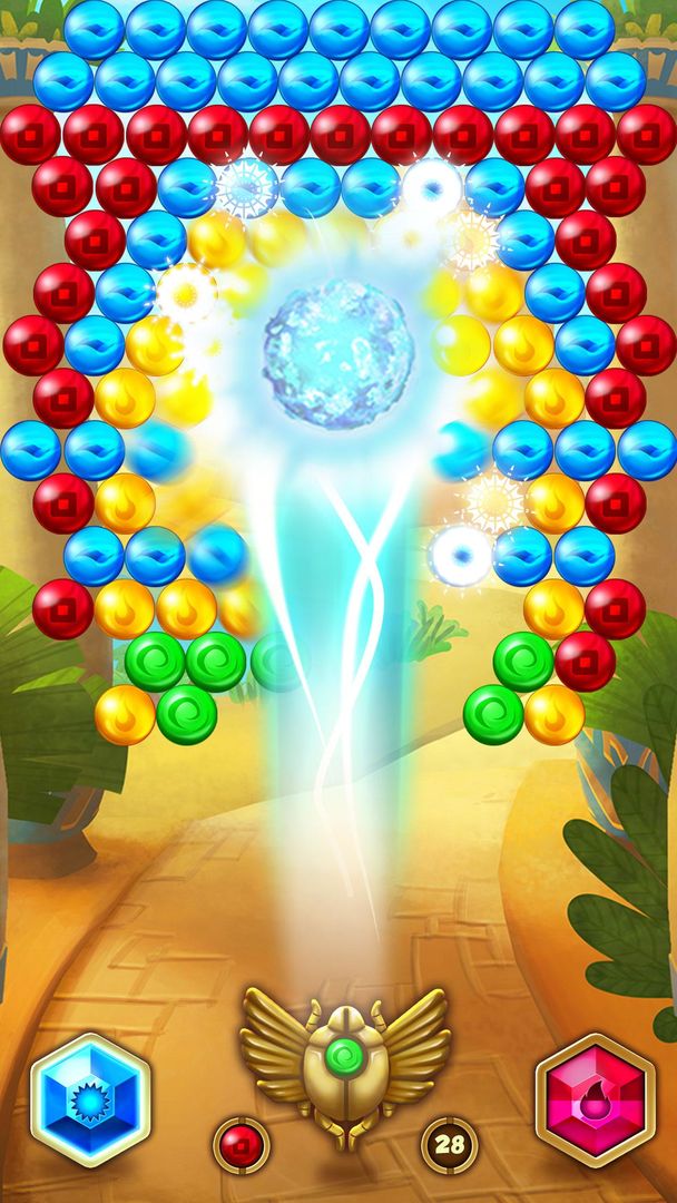 Screenshot of Pharaoh Bubble Pop