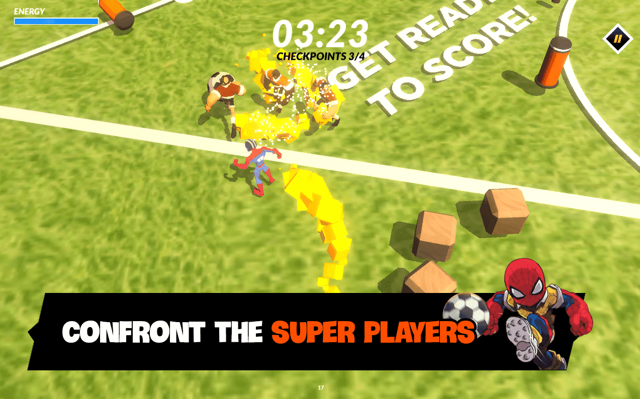 Spider Ronald Soccer Racing screenshot game