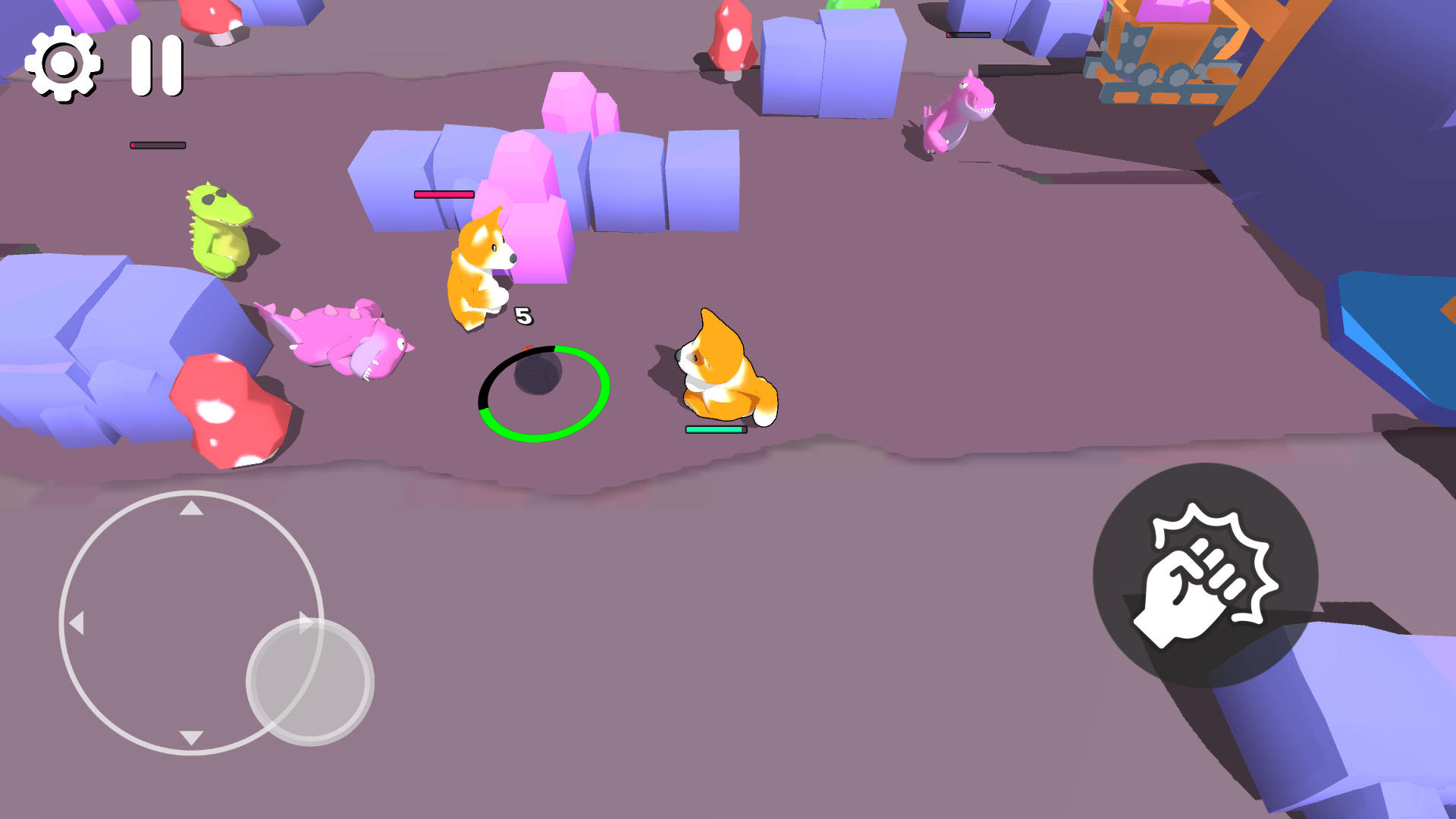 Screenshot of Fighting Animals Party