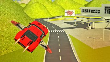 Flying Sport Car Simulator2016 Game Screenshot